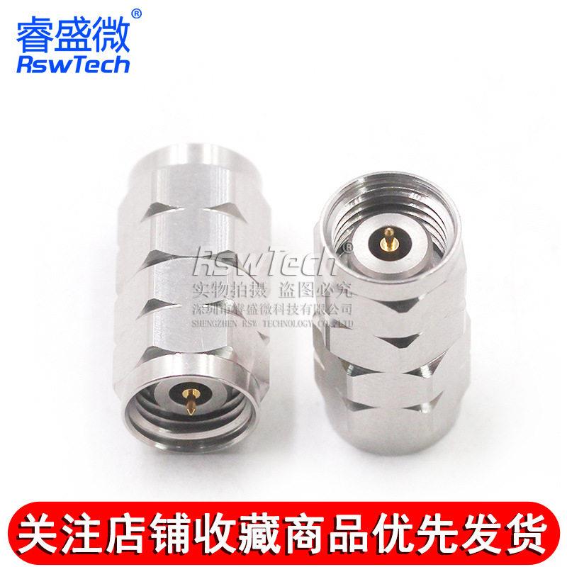 毫米波转接器 2.4-JJG不锈钢测试双通头 2.4MM公转2.4MM公 DC-50G