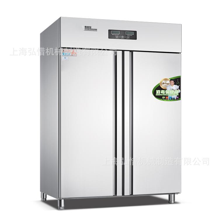 商用消毒柜双门立式大容量热风循环餐具消毒碗柜食堂不锈钢保洁柜