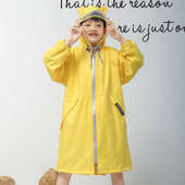 儿童雨衣长款 女童双层透气大童斗篷小孩可爱雨披宝宝轻便防水保暖