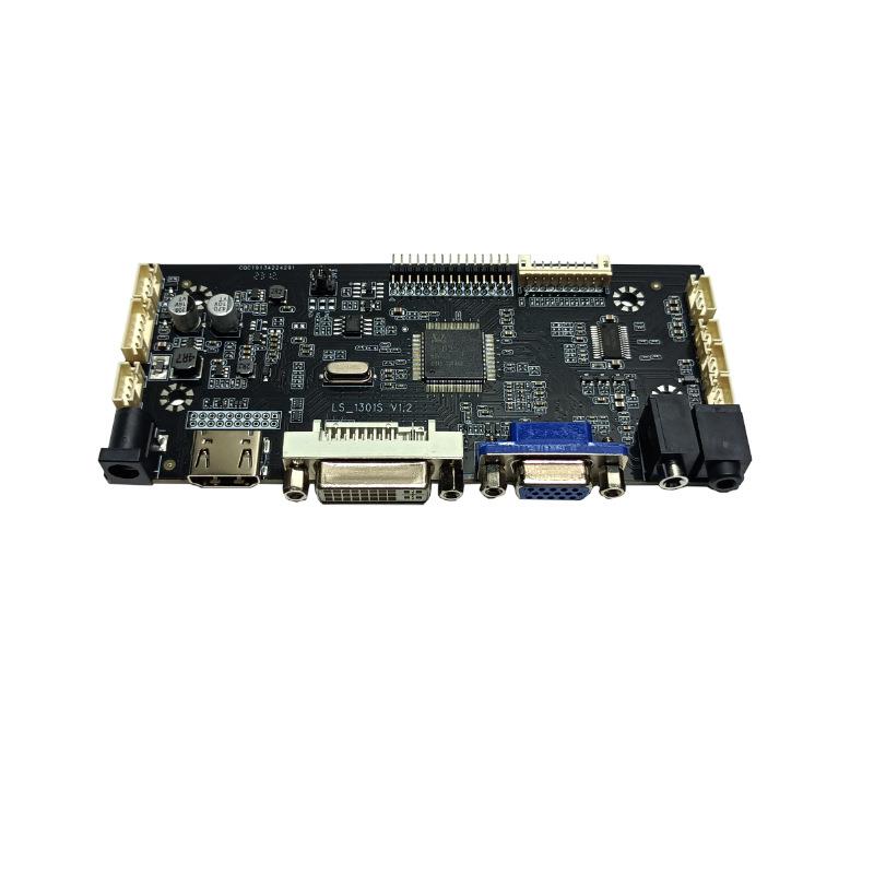 LS_1301S 工业级液晶屏驱动板VGA HDMI转LVDS 大功放 带串口控制