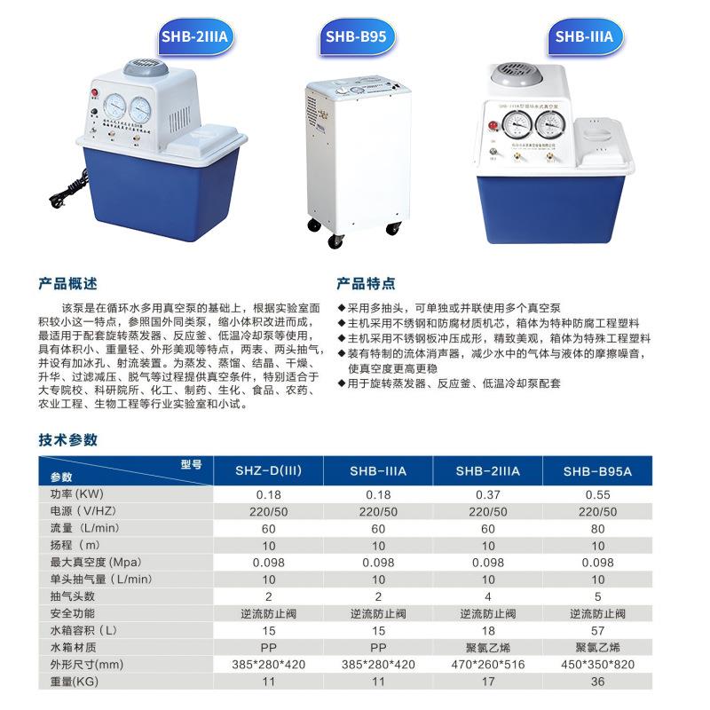 shb系水环真空泵无油真空泵工抽循真空机小型抽业气负848压列泵