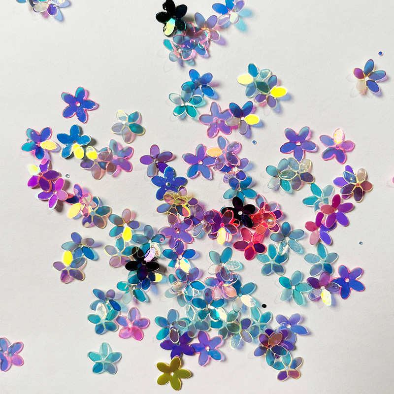 现货抖音热卖透彩极光亮片高闪金光亮片 美甲亮片手工DIY填充材料