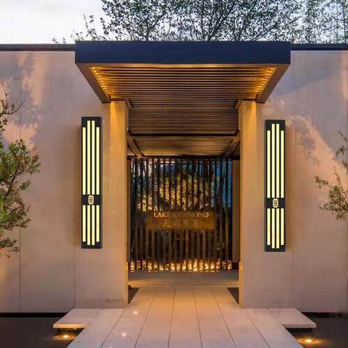 新款直销户外防水壁灯仿云石庭院灯防水防雨个性定制新中式围墙灯