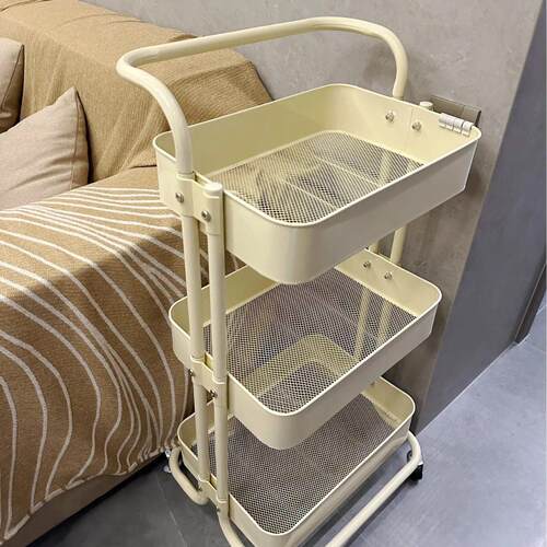 Multifunctional Kitchen Trolley Storage Rack, Multi-Layer Mo
