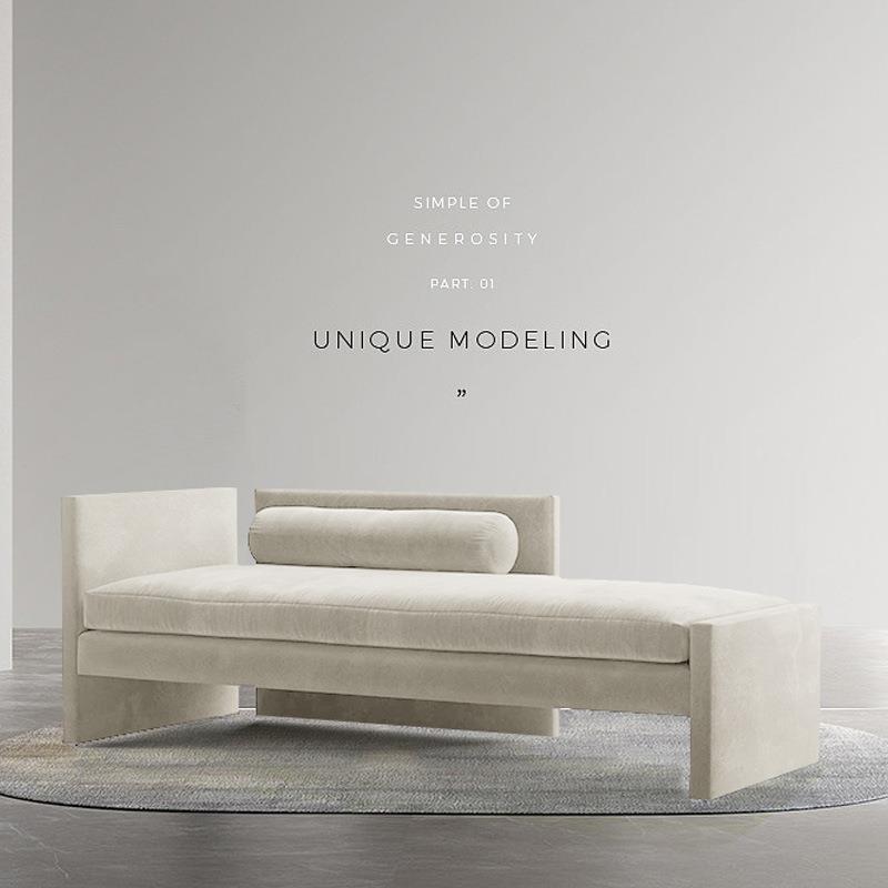 轻奢沙酒小户型现代简约厅卧客室书房店医美大堂URP专用躺发椅贵