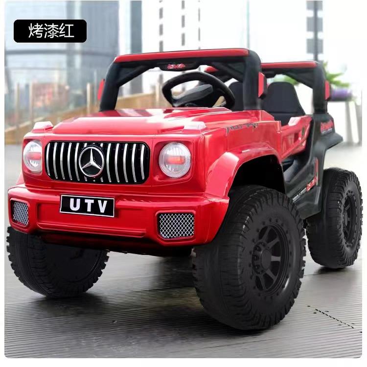 高档越儿童电动女车四轮带遥控宝坐宝汽车男小孩玩具车可人四驱野
