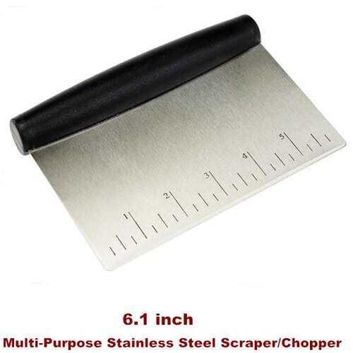 Dough Pastry Scraper Cutter Chopper Separator Scale Knife