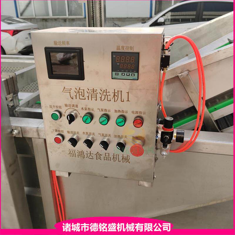 保鲜解冻肉制品设备 冷冻虾仁小龙虾解冻流水线 菠菜气泡清洗机