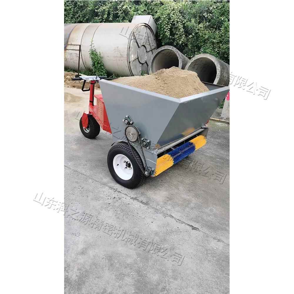 小型座驾式充砂梳草机 电动运动草坪充砂 公园草坪便捷冲砂机