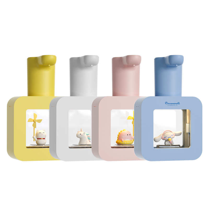 新款R01宠立方泡沫洗手液机智能自动感应儿童免接触氛围灯皂液器