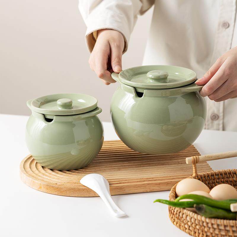 猪油罐陶瓷带盖厨房家用泼辣子耐高温荤油油壶装辣椒油熟油带滤网,厨房/烹饪用具,猪油罐,淘宝优惠券,粉丝福利购,淘宝优惠卷