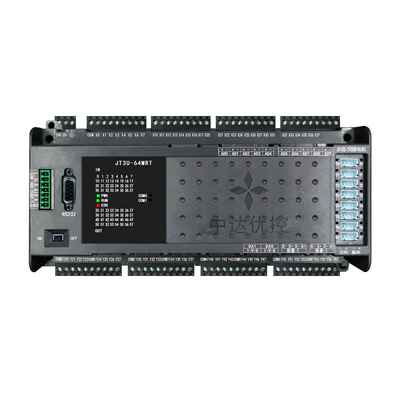 国产PLC 2路485 JT3U-64MRT-16MT-10AD-2DA 8轴 AD DA 温度