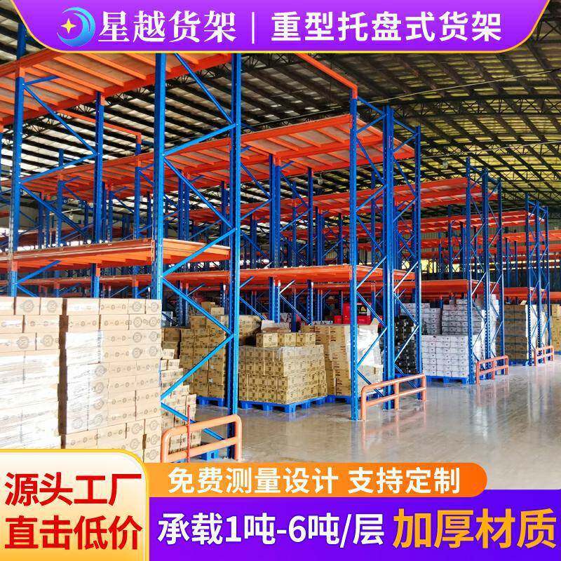 重型货架仓库加厚横梁式货架五金工厂库房高位立体库重型仓