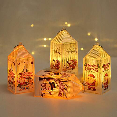 Christmas cake decoration portable night light pendant小夜灯