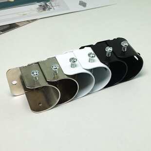 罗马固定装托座支架侧杆码窗帘座老式墙杆衣柜装配件架子挂衣法兰