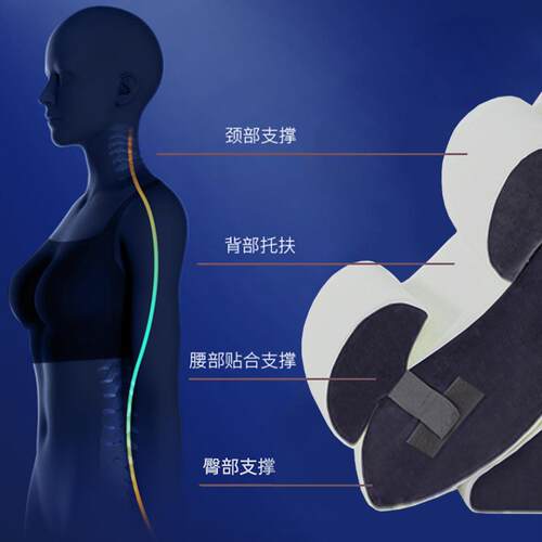楔形枕部头床靠部背垫忆棉泡记沫MSF2022-腰背疼痛缓解可调节防打