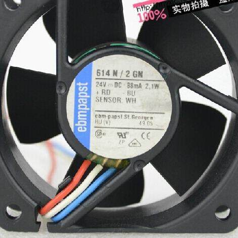 原装德国 西德614N/2GN 24V 88mA 2.1W 6CM6025 3线散热风扇