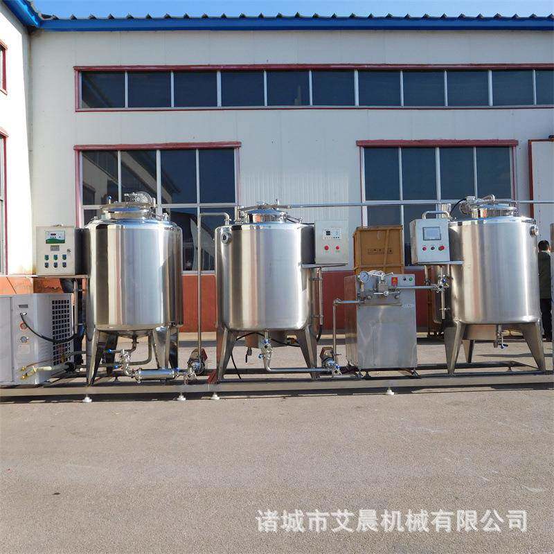 酸奶巴氏杀菌机设备 开鲜奶吧的设备 乳品CIP全套清洗 大型储罐