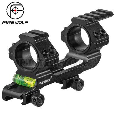 Firewolf 新款41039高品质连体后延瞄夹25/30MM延长短版水平连体