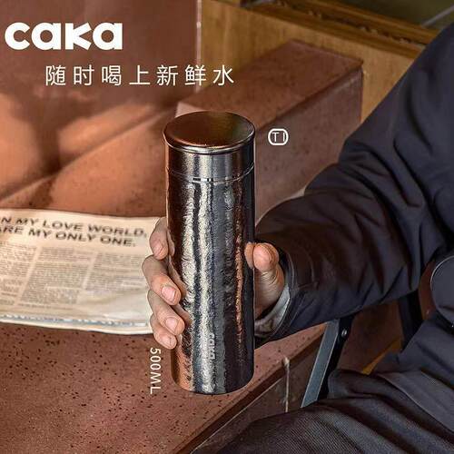 CAKA/茶卡纯钛保温保冷杯便携高档钛真空保温水杯男女车载送礼品