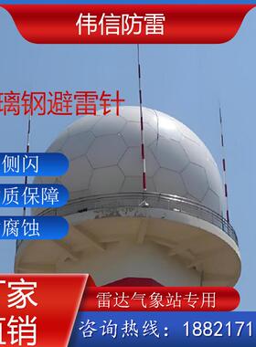 伟信雷达站避雷针气象站玻璃钢避雷针防侧闪型复合绝缘接闪器