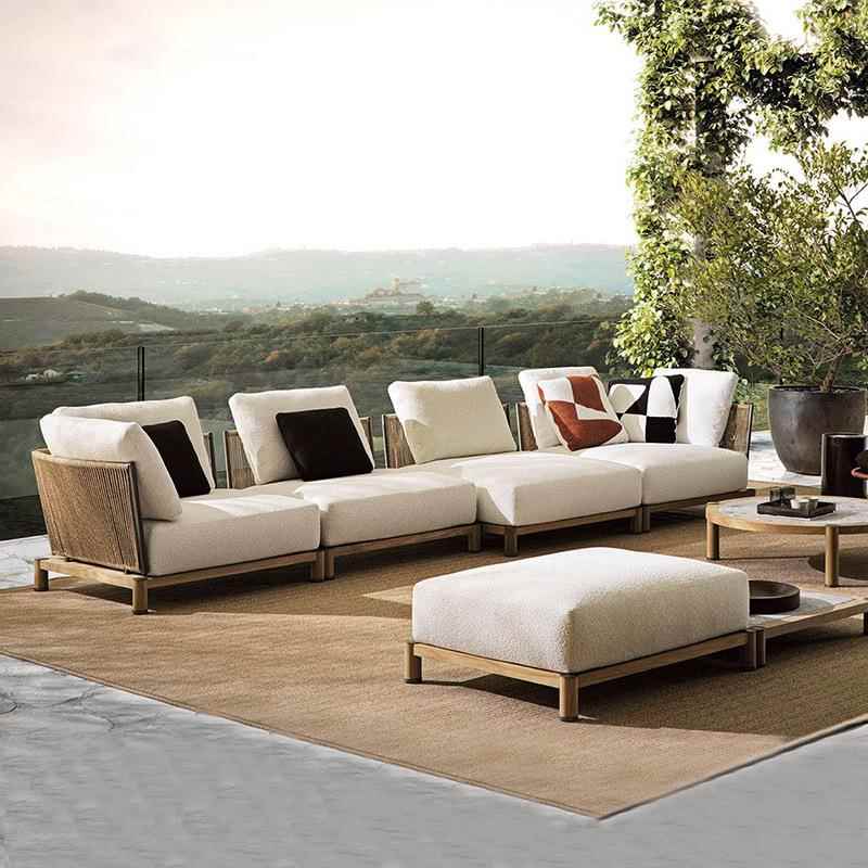 户外沙发庭院高端别墅防雨防晒室外藤编别墅露天阳台酒店花园家具