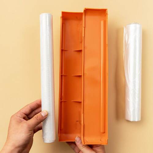 One-time Use Food Wrap Cutter with Suction Cup for Kitchen R