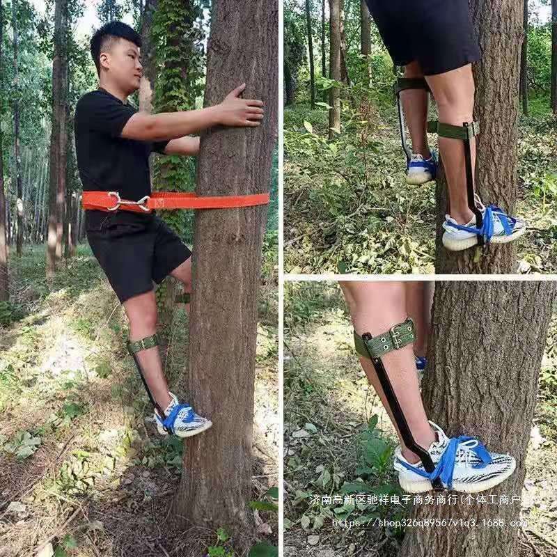 爬树上树工具上树猫爪子大拐脚扎子捉马蜂窝爬树工具