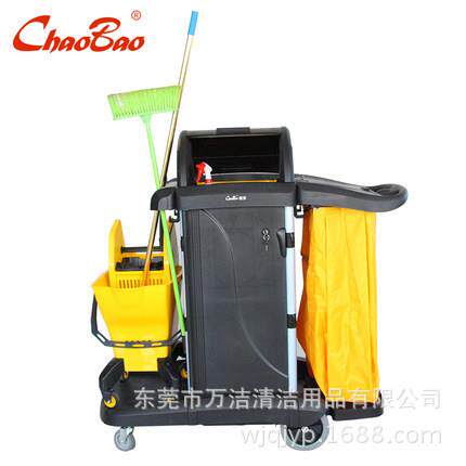 超宝D-01收1-3862多用途清洁推扫车手酒店客房服务纳车清垃圾车