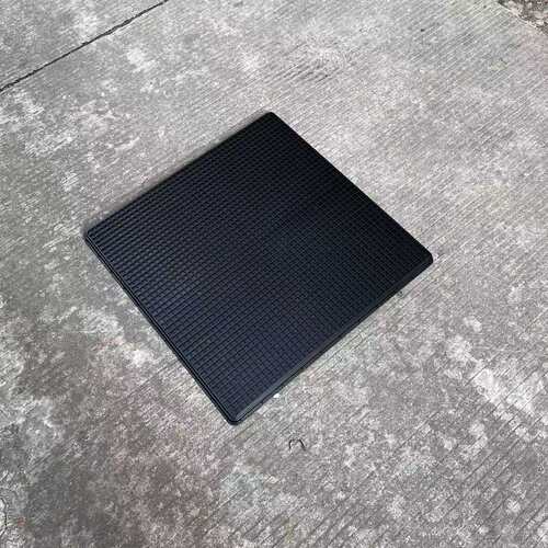 深圳 广州电子产品零配件黑色周转箱 PP防静电方箱650*650*40mm