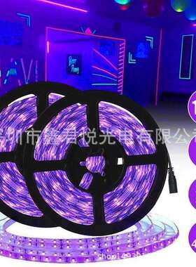 12V2835UV紫光灯带10米套装波长395-405nm60灯每米厂家直销