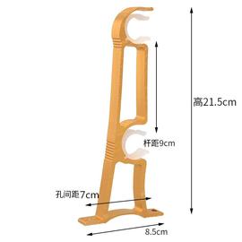 窗帘杆罗马杆支架单杆加厚铝合金，托双杆底座配件，墙勾顶装固定侧装