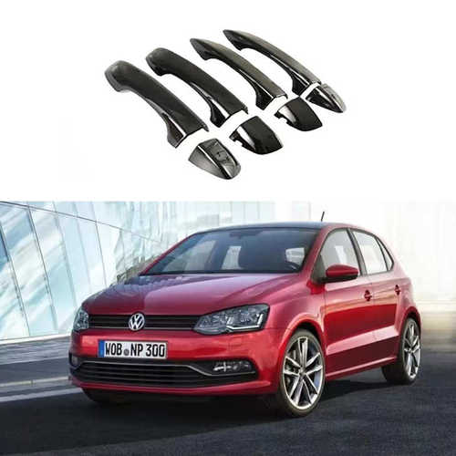 厂家直销适用于17-23款大众波罗POLO MK6拉手亮黑车门把手门碗装