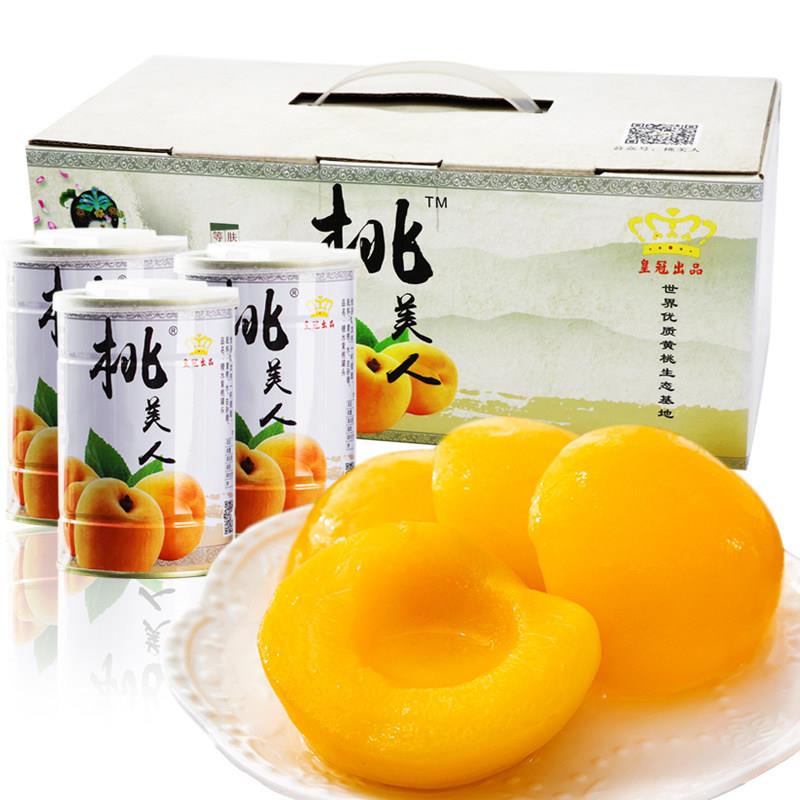 黄桃罐头425g整箱新鲜烘焙糖水罐头砀山特产水果罐头餐饮包邮