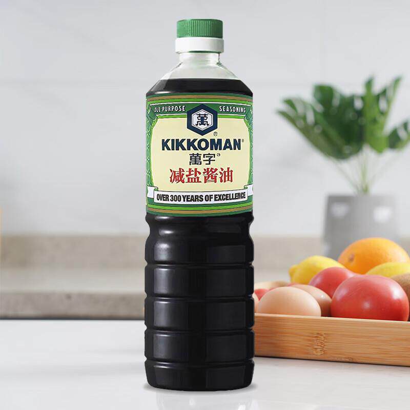 万字龟甲万减盐酱油720ml桶装纯酿造酱油甘醇鲜醇浓口生抽调味料