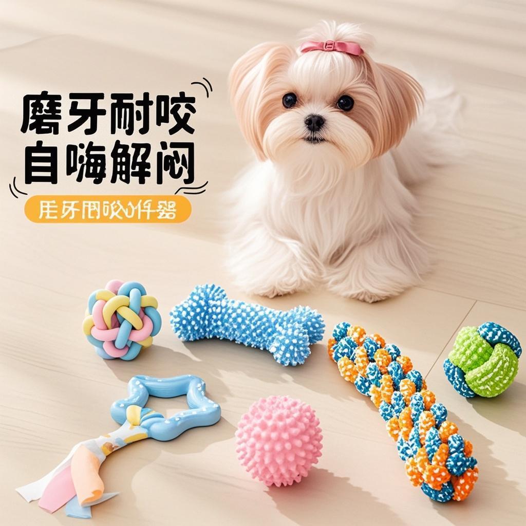 西施犬专用绳发声玩具马尔济斯狗狗磨牙耐咬解闷幼犬用品大全