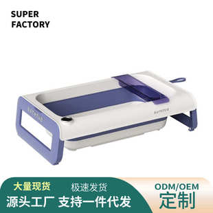 婴儿洗澡盆宝宝浴盆幼儿坐躺折叠大号浴桶家用新生儿童用品 感温款