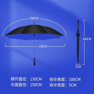 正品雨伞大3人加固加大直柄伞风抗暴双层可定制olog印字广告超伞