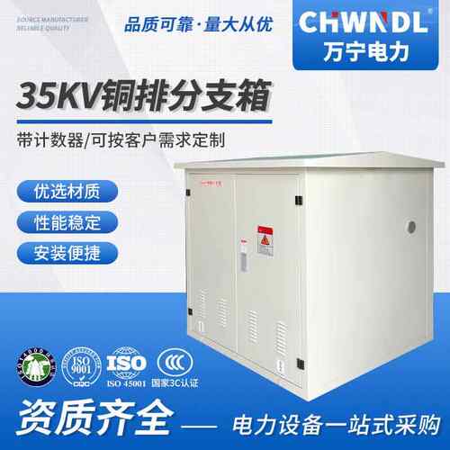 35KV铜排分支箱带计数器白色箱式变电站预装式移动配电房光伏欧式