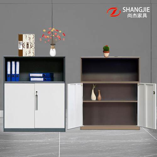 办公柜隔断铁皮文件柜档案资料储物柜办公室矮柜落地屏风柜