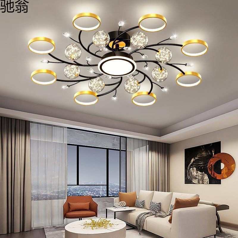 2025客厅灯简约现代吊灯创意个性餐厅卧室灯北欧轻奢大气灯具大全