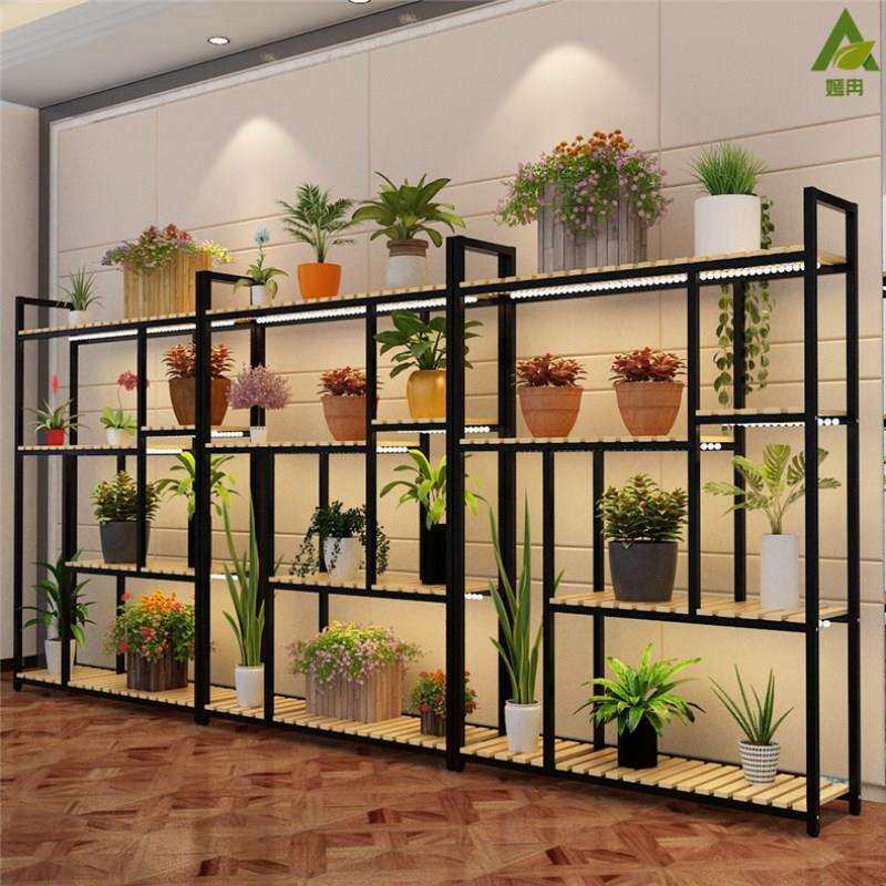 花架置物架花店展示架家用阳台落地花架室内多层陈列架产品展示柜