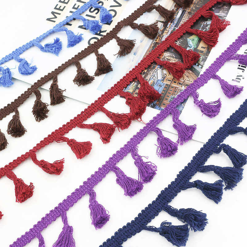 彩色棉线民族吊穗流苏花边排须黄色黑色白色桌布窗帘裙边辅料,居家布艺,花边,淘宝优惠券,粉丝福利购,淘宝优惠卷