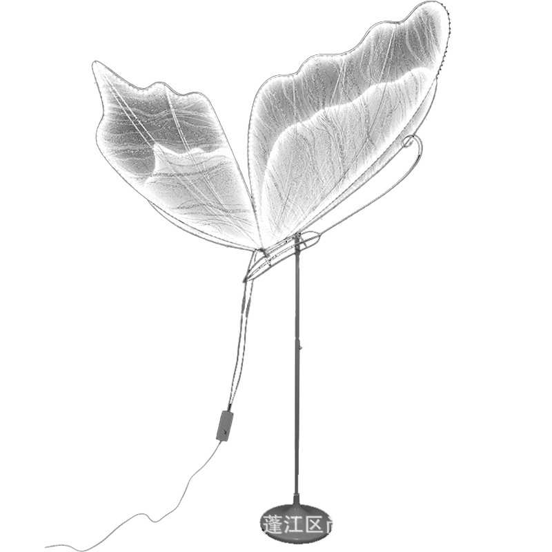 尚美利商场美陈蝴蝶婚礼堂装饰婚庆灵蝶路引灯舞台场地布置道具灯