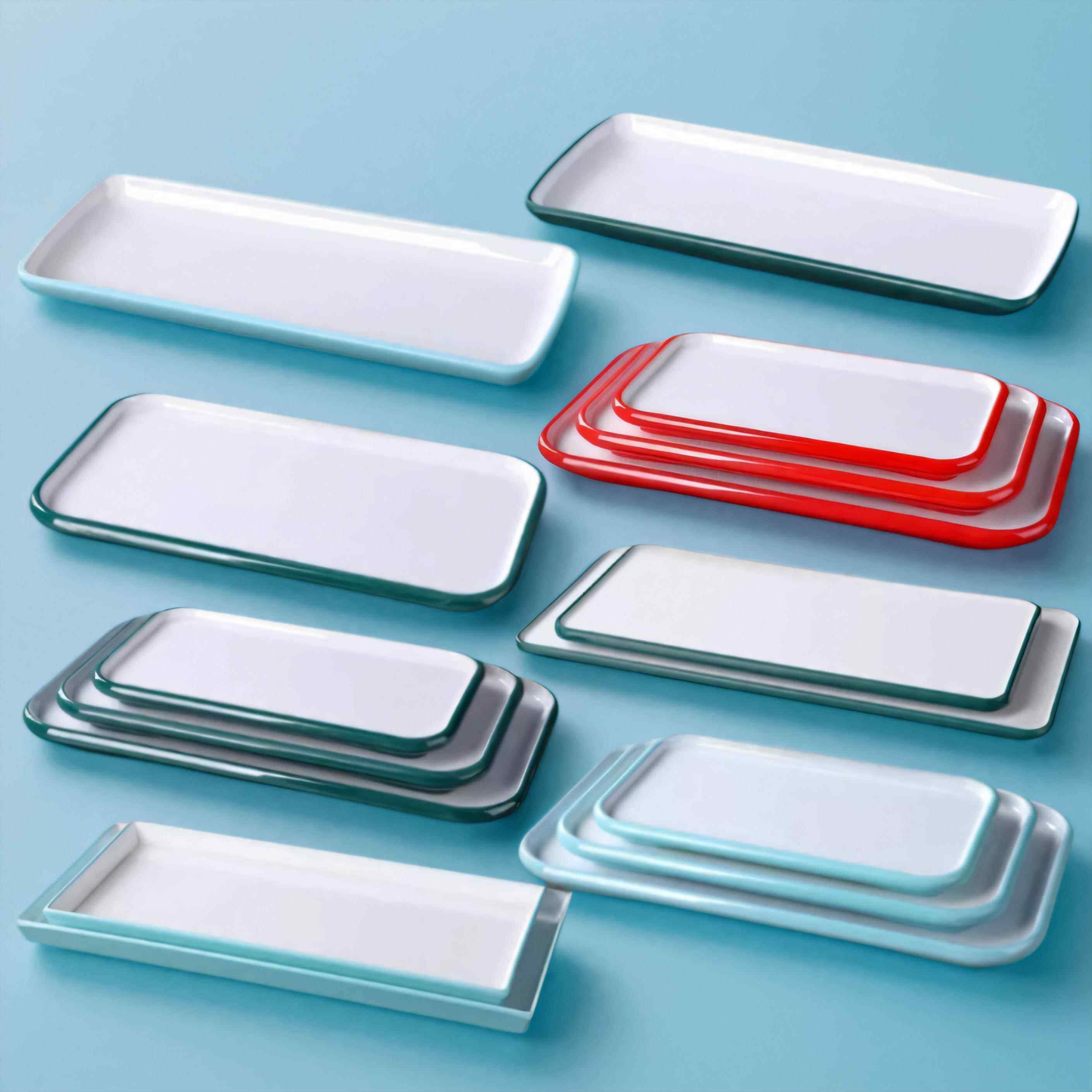 密胺餐具北欧长方形盘烧烤店盘子创意网红餐厅火锅牛肉配菜冷菜盘,餐饮具,盘,淘宝优惠券,粉丝福利购,淘宝优惠卷