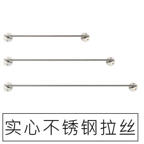 女装店实心钉上墙壁展示架不锈钢拉丝正挂版简约童装店装饰衣杆子