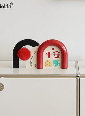 满得达平安喜乐家居饰品乔迁之喜客厅电视柜高级感玄关装饰摆饰