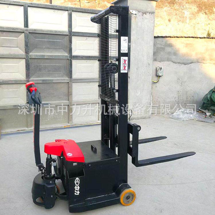 无支腿全电动堆车升车堆垛倾翻油桶车液压翻转倒料搬运车