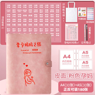 孕检收纳册蛇宝宝产检档案册龙宝宝怀孕记录册孕妈妈b超建档手册