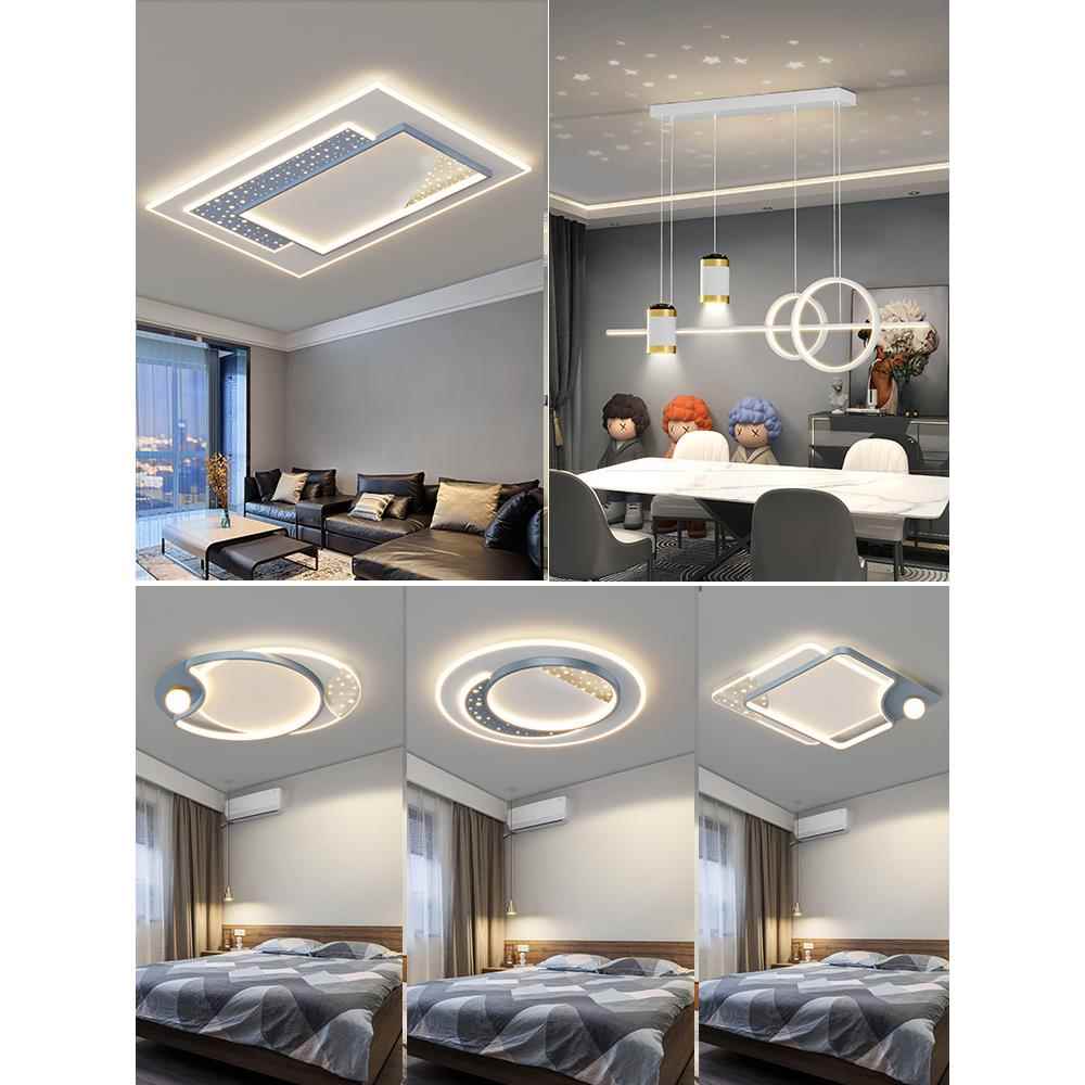 客厅灯现代简约大气2025新款灯具主灯组合全屋套餐创意大厅吸顶灯